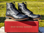 Red Wing Men's Iron Ranger Heritage Boots- Black Harness Leather 8084