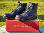 Red Wing Men's Iron Ranger Heritage Boots- Black Harness Leather 8084