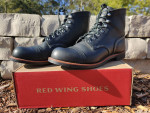 Red Wing Men's Iron Ranger Heritage Boots- Black Harness Leather 8084