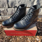 Red Wing Men's Iron Ranger Heritage Boots- Black Harness Leather 8084