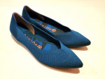Rothy’s Textile The Point Birdseye Slip-On Blue Ballet Shoes Size W7