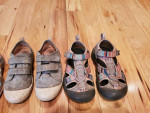 Little girls size 12 shoes keen Carters light up