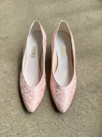 Pink Lace Shoes