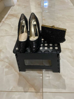 Party shoes and clutch purse