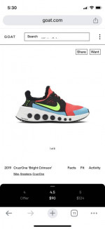 Nike Cruz Shoes Size 10