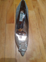 Stunning Badgley Mischka crystal shoes