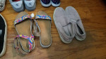 10 PAIRS LOT GIRLS VANS AND1 NAUTICA SHOES SIZE 6 3 8 SHOES SANDLES FL