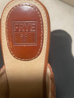 Women's Brown Leather Shoes/Slides