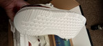 White Timberland steel toe shoes