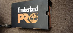 White Timberland steel toe shoes