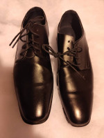 Joseph Abboud Black Mens 10 1/2 Leather Dress Shoes