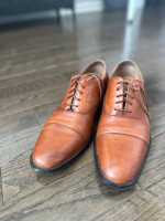 Cole Haan Men's Garrett Grand Cap Ox Oxford shoes, Tan (size US10M)