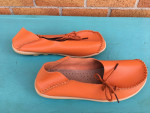 SHOES - Women Leather Lace-Up Casual Flats Size 9 EURO 40