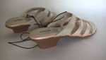 Womens shoes 7M pearl cream sandals East 5th new unworn EF Eloise