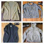 Clothes, pair of shoes (new), purse and wallets
