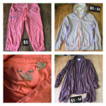 Clothes, pair of shoes (new), purse and wallets