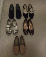 Women's Shoes 6 pair. Mostly Like New 3 Pair Size 5 1/2. 3 Pair Size 6