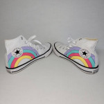 Converse Chuck Taylor All Star Rainbow Unicorn High Top Shoes Youth Girl's