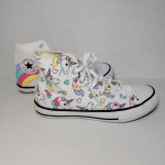 Converse Chuck Taylor All Star Rainbow Unicorn High Top Shoes Youth Girl's