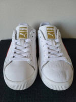 Puma Clyde Leather Foil Low Men's Casual Shoes 364669-03, Size 8.5