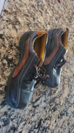 SKECHERS MENS SKEPTIC BAR BRACE OXFORD SHOES BROWN LEATHER LACE UP SIZE 10
