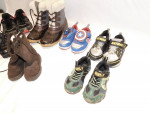 GET 7 PAIRS OF USED CHILDREN'S TENNIS SHOES, SNOW BOOTS, SHOES FOR