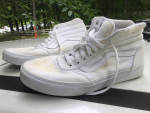 Mens vans skateboarding shoes white hightop size 8.5