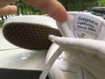 Mens vans skateboarding shoes white hightop size 8.5