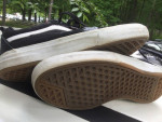 Mens vans black pro skate suede shoes size 8