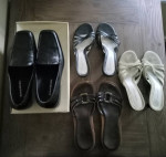 Four pairs women's like new size 7 shoes - Banana Republic, J Crew
