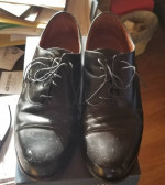Men's black dress shoes
