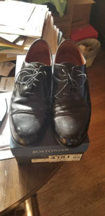 Men's black dress shoes