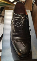 Men's black dress shoes
