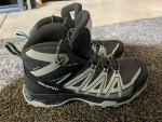 Salomon Women's Robson Mid GTX Gore-Tex Hiking Shoes, Ebony/Pearl Blue/Yucca