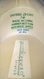 Womens 7M shoes soft white comfort "Grasshoppers" excellent condition