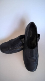 Womens 7M shoes black soft leather St Johns Bay excellent condition