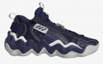 ADIDAS EXHIBIT B MENS BASKETBALL SHOES SIZE 9.5/10 | BLUE/WHITE/GREY