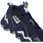 ADIDAS EXHIBIT B MENS BASKETBALL SHOES SIZE 9.5/10 | BLUE/WHITE/GREY