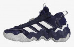 ADIDAS EXHIBIT B MENS BASKETBALL SHOES SIZE 9.5/10 | BLUE/WHITE/GREY