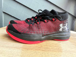 Men’s Under Armor Black & Red Basketball Shoes