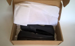 Womens 7M shoes navy soft leather "Hush Puppies" excellent condition