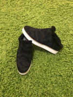 Black Camo Slip-On Shoes 9