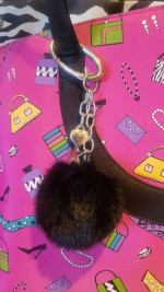 LOLITA 3-piece Tote Bag w Charms & inner pouch Theme of Shoes Purses
