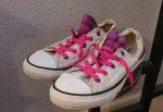 Converse girl shoes sz 3 & 4