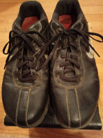 NIKE - black leather lace up casual shoes