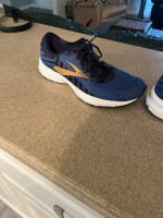 Brooks Mens Launch 6 Blue Gold Running Shoes size 10.5