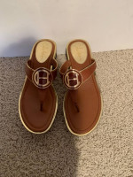 Cole Haan Air Angela Thong Wood Platform Shoes 7.5