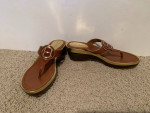 Cole Haan Air Angela Thong Wood Platform Shoes 7.5