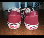 NEW Vans Juniors Old Skool Sneakers Red White Size Junior Size 6 Lace Up Shoes