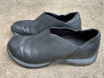 Women flat slip on leather Clark shoes and other shoes in sz 6, 7, 7/8